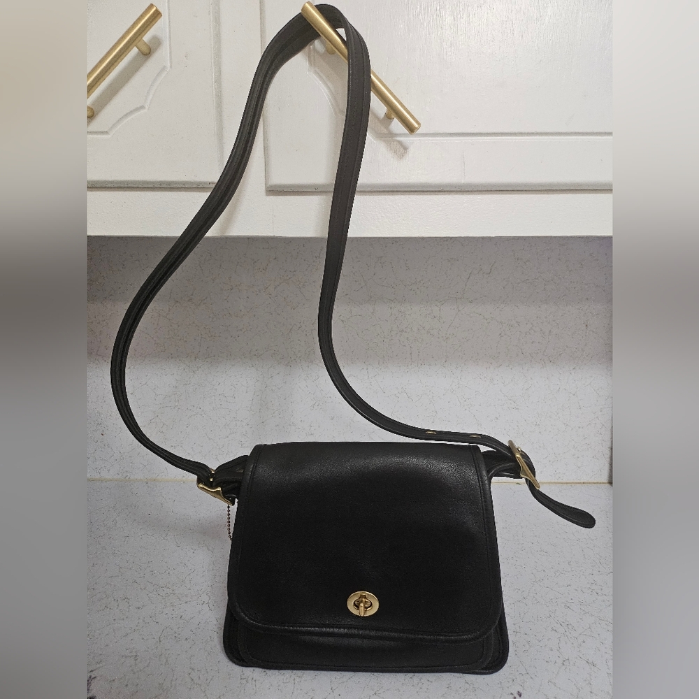 Coach Vintage Black Leather Bag
